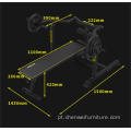 Power Rack Squat Rack com bancada dobrável de halteres